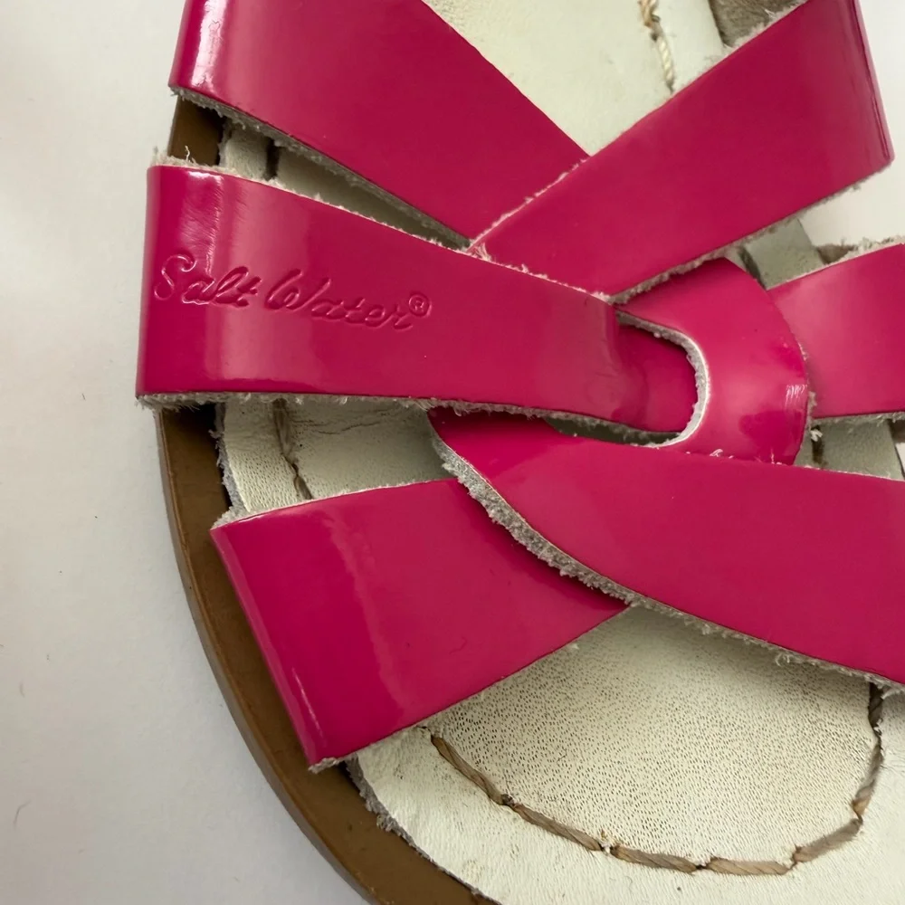 Toddler hot pink salt water sandals